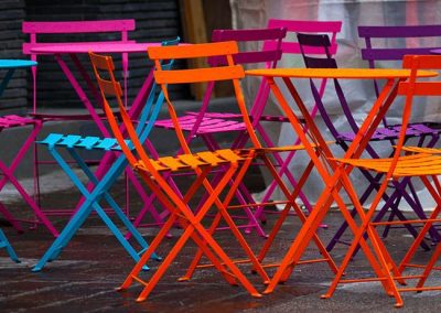 Colourful Chairs and Tables